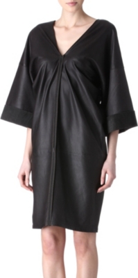 A.F.VANDEVORST Decompose leather dress