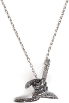 TOM BINNS Barbed wire pendant necklace