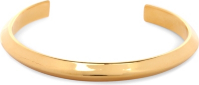 TOM BINNS 24ct gold-plated edge cuff