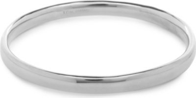 TOM BINNS Oval sterling silver-plated bangle