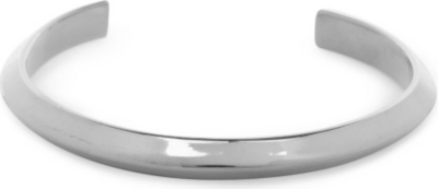 TOM BINNS Sterling silver-plated edge cuff