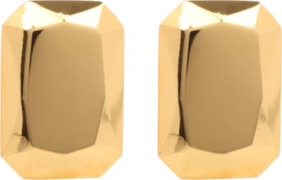 TOM BINNS 24ct gold-plated clip-on earrings