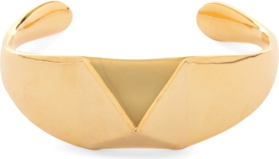 TOM BINNS Stud 24ct gold-plated bangle
