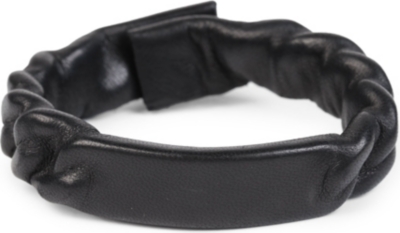 NATALIA BRILLI Gourmette leather chain bracelet