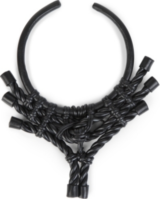 NATALIA BRILLI Karuta leather necklace