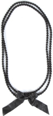 NATALIA BRILLI Le Sautoir leather bead necklace