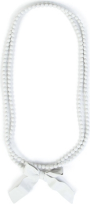 NATALIA BRILLI Le Sautoir leather bead necklace