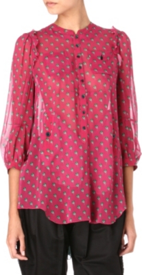 UNDERCOVER Chiffon-insert blouse