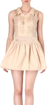 UNDERCOVER Sleeveless pleated-bib dress