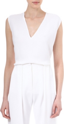 THIERRY MUGLER Textured peg-leg trousers