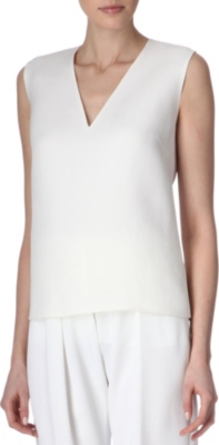 THIERRY MUGLER Silk-twill top