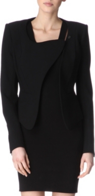 THIERRY MUGLER Asymmetric-collar jacket