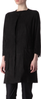 ANN DEMEULEMEESTER Suede jacket