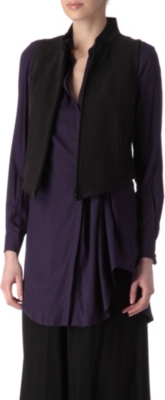 ANN DEMEULEMEESTER Textured waistcoat