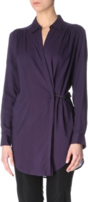 ANN DEMEULEMEESTER Chain-detail shirt