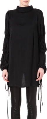 ANN DEMEULEMEESTER Washed-satin shirt