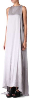 ANN DEMEULEMEESTER Draped silk gown