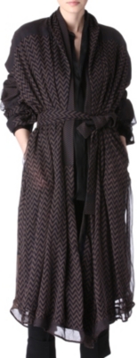 HAIDER ACKERMANN Silk-chiffon kimono coat