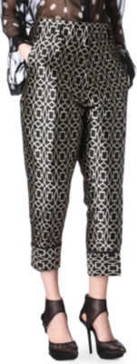 HAIDER ACKERMANN Cropped jacquard trousers