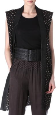 HAIDER ACKERMANN Polka-dot sleeveless jacket