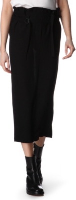 ANN DEMEULEMEESTER Long wool skirt