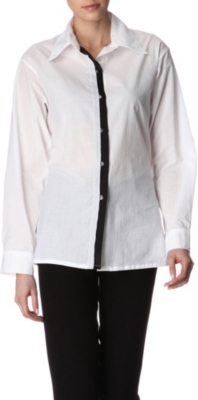 ANN DEMEULEMEESTER Contrast placket shirt