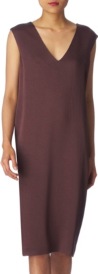 MAISON MARTIN MARGIELA V-neck dress (Plum
