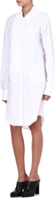 MAISON MARTIN MARGIELA Pleated bib shirt dress