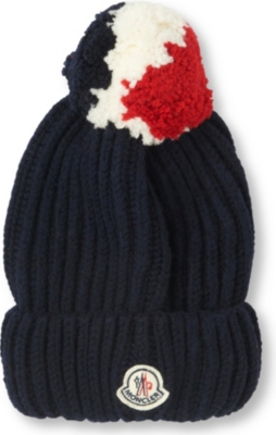 MONCLER Pom pom beanie (Navy