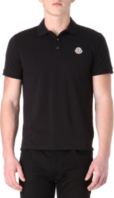 MONCLER Stand-up collar polo shirt
