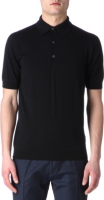 JOHN SMEDLEY Adrian slim-fit knitted polo shirt