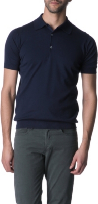 JOHN SMEDLEY Adrian slim-fit knitted polo shirt