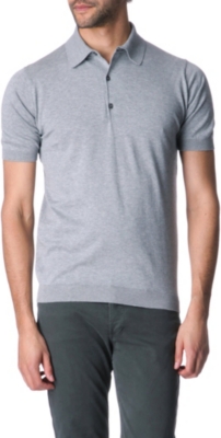 JOHN SMEDLEY Adrian slim-fit knitted polo shirt