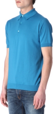JOHN SMEDLEY Adrian slim-fit knitted polo shirt