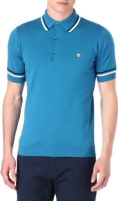 JOHN SMEDLEY Coleman knitted polo shirt