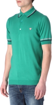 JOHN SMEDLEY Coleman knitted polo shirt