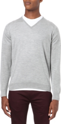 JOHN SMEDLEY Ciro cashmere and silk-blend jumper