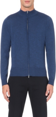 JOHN SMEDLEY Lionel zip–up cardigan