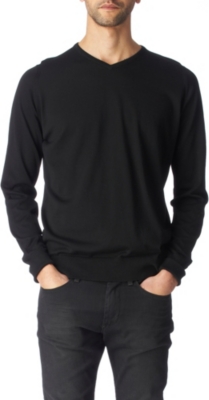 JOHN SMEDLEY Marshall v–neck jumper
