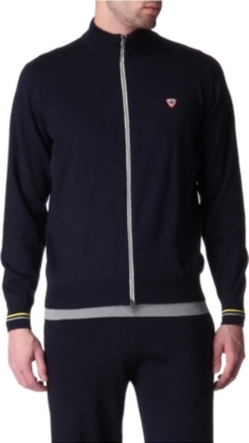 JOHN SMEDLEY Knitted zip-up sweatshirt