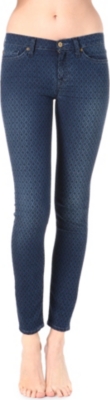 7 FOR ALL MANKIND The Skinny jacquard mid-rise jeans