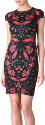 MCQ ALEXANDER MCQUEEN Butterfly camo dress