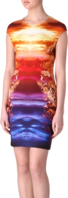 MCQ ALEXANDER MCQUEEN Mineral-print dress