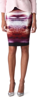 MCQ ALEXANDER MCQUEEN Lightning-print skirt