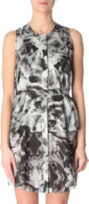 MCQ ALEXANDER MCQUEEN Iris-print dress