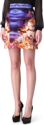 MCQ ALEXANDER MCQUEEN Mineral-print skirt