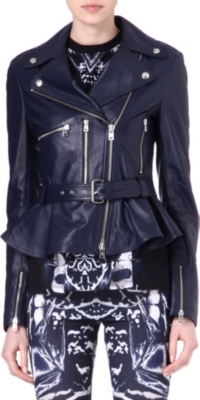 MCQ ALEXANDER MCQUEEN Leather biker jacket
