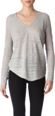 HELMUT LANG Destroyed boucl&eacute; jumper