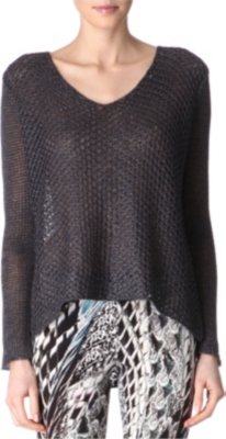 HELMUT LANG Flecked linen jumper