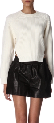 ALEXANDER WANG Dickie side-split jumper